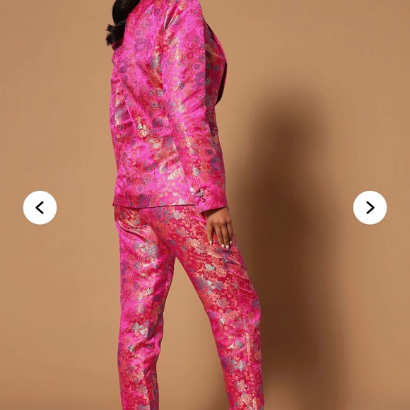 Pretty in Pink Embroidered Suit Set - Picture 3 of 4